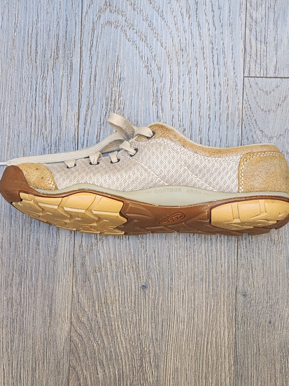 KEEN Mercer Lace II CNX Women's Hiking Shoes Barefoot 1012360 Latte Beige Size 8 - Picture 7 of 15